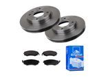 ATE Bremsensatz, Scheibenbremse 142022744 Vorderachse belüftet 257mm 24mm für KIA HYUNDAI NISSAN DAEWOO