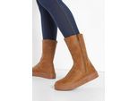 bonprix Winter Stiefel, braun, Gr.43, Winter Stiefel mit dekorativem Reißverschluss an der Außenseite