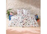 Bettwäsche ESTELLA "Emily", 985, multicolor, B/L: 135cm x 200cm, 1 Stk., 1 Stk., Mako-Satin, B/L: 80cm x 80cm, 2 tlg., Mako-Satin, Obermaterial: 100% Baumwolle, Bettwäsche, Bettwäsche, Feinster Mako-Satin aus 100% Baumwolle