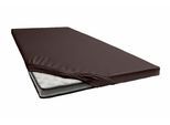 Spannbettlaken JANINE "TOPPER 5001", braun (dunkelbraun), 1 Stk., Jersey-Elasthan, 140x200 140x210 140x220 150x200 150x210 150x220 160x200 160x210 160x220 10cm, Jersey-Elasthan, Obermaterial: 95% Baumwolle, 5% Elasthan, Bettlaken, Spannbettlaken, mit Rundumgummizug