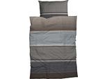 Bettwäsche CASATEX "Orsa", braun, B/L: 135cm x 200cm, 1 Stk., 1 Stk., Satin, B/L: 80cm x 80cm, 2 Stk., Satin, Obermaterial: 100% Baumwolle, Bettwäsche, Bettwäsche, klassisches Dessin