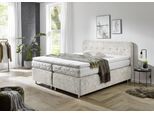 Boxspringbett "Sapporo", beige, L:210cm, WESTFALIA SCHLAFKOMFORT, Komplettbetten, Boxspringbett, Inkl. Zierkissen, wählbar in H2, H3 & H4