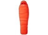 Mountain Equipment - Kryos - Daunenschlafsack Gr Regular - Body Size: 185 cm Zip: Left Orange