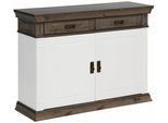 Kommode OTTO HOME "Vinales", weiß (weiß, wengefarben), B:109cm H:83cm T:39cm, Sideboards, Kommode, Breite 112 cm aus massiver Kiefer
