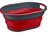 Wäschekorb WESTMARK, schwarz, B:38,5cm H:7,2cm T:53,5cm, Kunststoff, Wäschesammler, Wäschekorb, faltbar, 24 Liter
