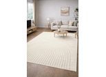 Teppich MERINOS "Eclipse", beige (creme), B:200cm H:14mm L:280cm, Polypropylen, Teppiche, Teppich, moderner Wohnzimmer Teppich, geometrisches Design