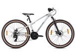 Mountainbike BIKESTAR Gr. 33, weiß, Fahrräder, 33cm, 26 Zoll (66,04cm), für Damen und Herren, Kettenschaltung