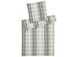 Bettwäsche ELEGANTE "Glasgow", salbei, blau, B/L: 155cm x 220cm, 1 Stk., 1 Stk., Flanell, B/L: 80cm x 80cm, 2 Stk., Flanell, Obermaterial: 100% Baumwolle, Bettwäsche, Bettwäsche, angenehmes Hautgefühl