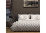Bettwäsche SCHIESSER "Rin aus weicher Baumwolle mit klassischen Karos", grau, B/L: 135cm x 200cm, 1 Stk., 1 Stk., Renforcé, B/L: 80cm x 80cm, 2 Stk., Renforcé, Obermaterial: 100% Baumwolle, Bettwäsche, Bettwäsche, Made in Green