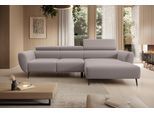 Ecksofa WERK2 "Alisson, mit elektrischer Sitztiefenverstellung, L-Form, Breite 277 cm", beige, B:277cm H:76cm T:174cm, 92% Polyester, 8% Nylon, Sofas, Ecksofa, Alisson – flexibler Komfort mit modernem Design und smarten Details.