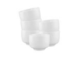 Tasse SELTMANN WEIDEN "Milchkaffeetassen ohne Henkel Sento Home 350 ml 6er Set weiß", weiß, B:10,1cm H:7,2cm Ø:10,1cm, Porzellan, Trinkgefäße, Tasse, Spülmaschinengeeignet, Mikrowellengeeignet, Ofenfest, Salamandergeeignet, Kühlschrankgeeignet, Gefrierschrankgeeignet