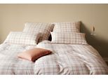 Bettwäsche ELEGANTE "Livingston", creme, terra, B/L: 135cm x 200cm, 1 Stk., 1 Stk., Flanell, B/L: 80cm x 80cm, 2 Stk., Flanell, Obermaterial: 100% Baumwolle, Bettwäsche, Bettwäsche, angenehmes Hautgefühl