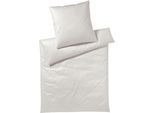 Bettwäsche ELEGANTE "Hamburger Streifen", beige (sand), B/L: 135cm x 200cm, 1 Stk., 1 Stk., Mako-Satin, B/L: 80cm x 80cm, 2 Stk., Mako-Satin, Obermaterial: 100% Baumwolle, Bettwäsche, Bettwäsche, angenehmes Hautgefühl