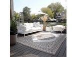 Teppich ELLE DECORATION "Meekly Wendeteppich", beige (linen), B:120cm H:5mm L:170cm, Polypropylen, Teppiche, Teppich, Flachgewebe, In-& Outdoor, Modern, beidseitig, Balkon, Wohnzimmer