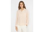 Langarmbluse CECIL, Damen, Gr. 3XL, pearl beige, Stoff, 100% Viskose, unifarben, klassisch normal, V-Ausschnitt, Manschette, Blusen, aus softer Viskose
