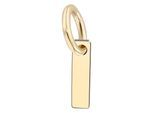 Buchstabenanhänger ADELIA´S "Unisex Anhänger – Buchstabe N Buchstabenanhänger aus 375 Gold", gold, Schmuckanhänger, Damen, Gelbgold 375, Ideal als Geschenk für besondere Anlässe
