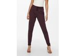 Jogger Pants ONLY "ONLPOPTRASH LIFE EASY COL PANT PNT NOOS", Damen, Gr. S (36), Länge 30, port royale, Milano Rib, Obermaterial: 63% Viskose, 32% Nylon, 5% Elasthan, unifarben, regular fit lang, Hosen, Viskosemischung, regular fit