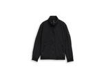 TOM TAILOR Herren Blouson Jacke mit verstaubarer Kapuze, schwarz, Uni, Gr. M