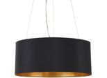 EGLO Hängeleuchte "MASERLO", schwarz (schwarz, goldfarben), 3, Ø 53cm, Leuchten, Pendelleuchte, Pendellampe, Wohnzimmer, Esszimmer, gemütlich, 110x53cm, Hängeleuchte