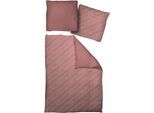 Bettwäsche ADAM "Argentinian Criolla light", rot (kirsche), B/L: 135cm x 220cm, 1 Stk., 1 Stk., Renforcé, B/L: 80cm x 80cm, 2 Stk., Renforcé, Obermaterial: 100% Baumwolle, Bettwäsche, Bettwäsche, aus 100 % Bio-Baumwolle, 2 teilig - Bettwäsche Set