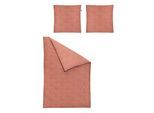 Bettwäsche IRISETTE "Verona 8357", rot, B/L: 155cm x 220cm, 1 Stk., 1 Stk., Mako-Satin, B/L: 80cm x 80cm, 2 Stk., Mako-Satin, Obermaterial: 100% Baumwolle, Bettwäsche, Bettwäsche, Hochwertige Premium Bettwäsche