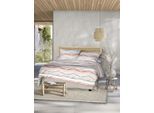 Bettwäsche IRISETTE "Wave 8610", rot, B/L: 135cm x 200cm, 1 Stk., 1 Stk., Mako-Satin, B/L: 80cm x 80cm, 2 Stk., Mako-Satin, Obermaterial: 100% Baumwolle, Bettwäsche, Bettwäsche, anschmiegsam und atmungsaktiv, Ganzjahresqualität