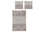 Bettwäsche IRISETTE "Sky 8436", beige, B/L: 155cm x 220cm, 1 Stk., 1 Stk., Mako-Satin, B/L: 80cm x 80cm, 2 Stk., Mako-Satin, Obermaterial: 100% Baumwolle, Bettwäsche, Bettwäsche, edel und hochwertig