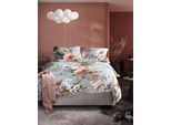 Bettwäsche IRISETTE "Wave 8596", blau, B/L: 155cm x 220cm, 1 Stk., 1 Stk., Mako-Satin, B/L: 80cm x 80cm, 2 Stk., Mako-Satin, Obermaterial: 100% Baumwolle, Bettwäsche, Bettwäsche, anschmiegsam und atmungsaktiv, Ganzjahresqualität