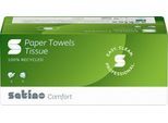 Satino Falthandtücher Comfort, 2-lagig, C-Falzung, L 320 x B 250 mm, 100 % Recycling-Papier, hochweiß, 3072 Blatt