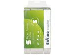 Satino Falthandtücher Comfort, 2-lagig, W-Falzung, mit Prägung, L 320 x B 206 mm, 100 % Recycling-Papier, hochweiß, 3000 Blatt