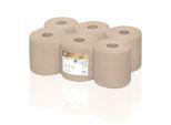 Satino Handtuchrollen PureSoft Centerfeed, 2-lagig, mit Prägung, L 150 m x B 200 mm, 100 % Recycling-Karton, soft beige, 6 x 428 Blatt
