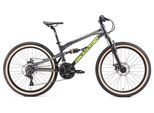 Jugendfahrrad BIKESTAR Gr. 33, schwarz, Fahrräder, Kinder, 33cm, 24 Zoll (60,96cm)