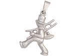 Kettenanhänger JOBO "Anhänger Kinderanhänger Schornsteinfeger", silber (silber 925), Schmuckanhänger, Mädchen, Silber 925 (Sterlingsilber), Kettenanhänger, 925 Silber rhodiniert