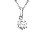 Kette mit Anhänger OSTSEE-SCHMUCK "- Folina 6 mm - Silber 925/000 - Zirkonia" Gr. 42, silber (silber 925, silberfarben, weiß), Schmuck_Sets, Damen, 42, Silber 925 (Sterlingsilber)