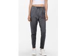 Jogger Pants ONLY "ONLPOPTRASH LIFE EASY COL PANT PNT NOOS", Damen, Gr. S (36), Länge 32, grau (dunkelgrau melange), Milano Rib, Obermaterial: 63% Viskose, 32% Nylon, 5% Elasthan, unifarben, regular fit lang, Hosen, Viskosemischung, regular fit