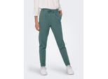 Jogger Pants ONLY "ONLPOPTRASH LIFE EASY COL PANT PNT NOOS", Damen, Gr. M (38), Länge 30, grün (schwarz forest), Milano Rib, Obermaterial: 63% Viskose, 32% Nylon, 5% Elasthan, unifarben, regular fit lang, Hosen, Viskosemischung, regular fit