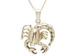Kette und Anhänger Set OSTSEE-SCHMUCK "- Tierkreiszeichen Skorpion - Gold 333/000 -" Gr. 42, gold (gold 333, goldfarben, gelb), Schmuck_Sets, Damen, 42, Gelbgold 333