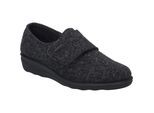 Hausschuh JOSEF SEIBEL "Nice 09, anthrazit", Damen, Gr. 37, grau (anthrazit), Obermaterial: 100% Textilmaterial TEXMAT., Schuhe Hausschuh