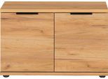 Schuhbank GERMANIA "GW-Fremont Schuhbank", braun (navarra, eiche, nachbildung), B:75cm H:48cm T:37cm, Holzwerkstoff, Sitzbänke, Schuhbank, mit Platz für bis zu 8 Paar Schuhe