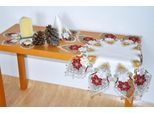 Tischdecke STICKEREIEN PLAUEN "Kerzenschein" Gr. 2, bunt, Ø:55cm, Polyester, Tischdecken, Tischdecke