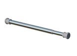 Klemmstange INDEKO Gr. 1, grau (aluminiumfarben), Ø:22mm, Gardinenstangen, Klemmstange