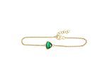 Celesta Silber Armband 925 Sterling Silber vergoldet Malachit