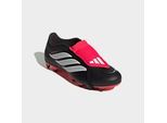 Fußballschuh ADIDAS PERFORMANCE "PREDATOR CLUB, FESTE/GEMISCHTE BÖDEN, UMSCHLAGBARE ZUNGE", Damen, Gr. 47, schwarz (core schwarz, ftwr weiß, lucid rot), Synthetik, Schuhe Fußballschuh, für viele verschiedene Böden geeignet