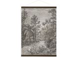 Leinwandbild ART FOR THE HOME "Jungle Landschaft Sepia", bunt (farbe bild(er): mehrfarbig), B:60cm H:150cm T:2,3cm Ø:2,3cm, Leinen, Bilder, Leinwandbild, Hängendes Poster Leinen Dschungel Landschaft Sepia 80 x 60 cm