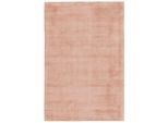 Teppich KAYOOM "My Raaja 230", rosa (puderrosa), B:80cm H:12mm L:150cm, Viskose, Teppiche, Teppich, Kurzflor, Viskose, leichter Glanz, Wohnzimmer