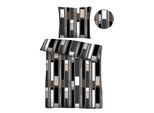Bettwäsche "0040754", grau (anthrazit), B/L: 135cm x 200cm, 1 Stk., 1 Stk., Renforcé, B/L: 80cm x 80cm, 2 Stk., Renforcé, Obermaterial: 100% Baumwolle, CASTELL - MARKENBETTWÄSCHE, Bettwäsche, Bettwäsche, hautsympathisch, 100% Baumwolle, Reißverschluss, ganzjährig nutzbar