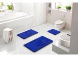 Badematte BATEX "Bolia", blau, H:27mm, Polyacryl, Badematten, Badematte, extra weiches und pflegeleichtes Garn