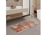 Badematte WECON HOME "Beach Front", bunt, H:0,5mm, Polyester, Badematten, Badematte, Vintage, waschbar, rutschfest, schnell trocknend, robust, Badteppich