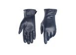 Lederhandschuhe PEARLWOOD "PAM", Damen, Gr. 7, blau, Schafsleder, unifarben, Handschuhe, weiches Fleece-Innenfutter, Temperaturregulierend, Seitenschlitz