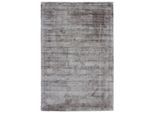 Teppich KAYOOM "My Raaja 230", grau (silber), B:160cm H:12mm L:230cm, Viskose, Teppiche, Teppich, Kurzflor, Viskose, leichter Glanz, Wohnzimmer